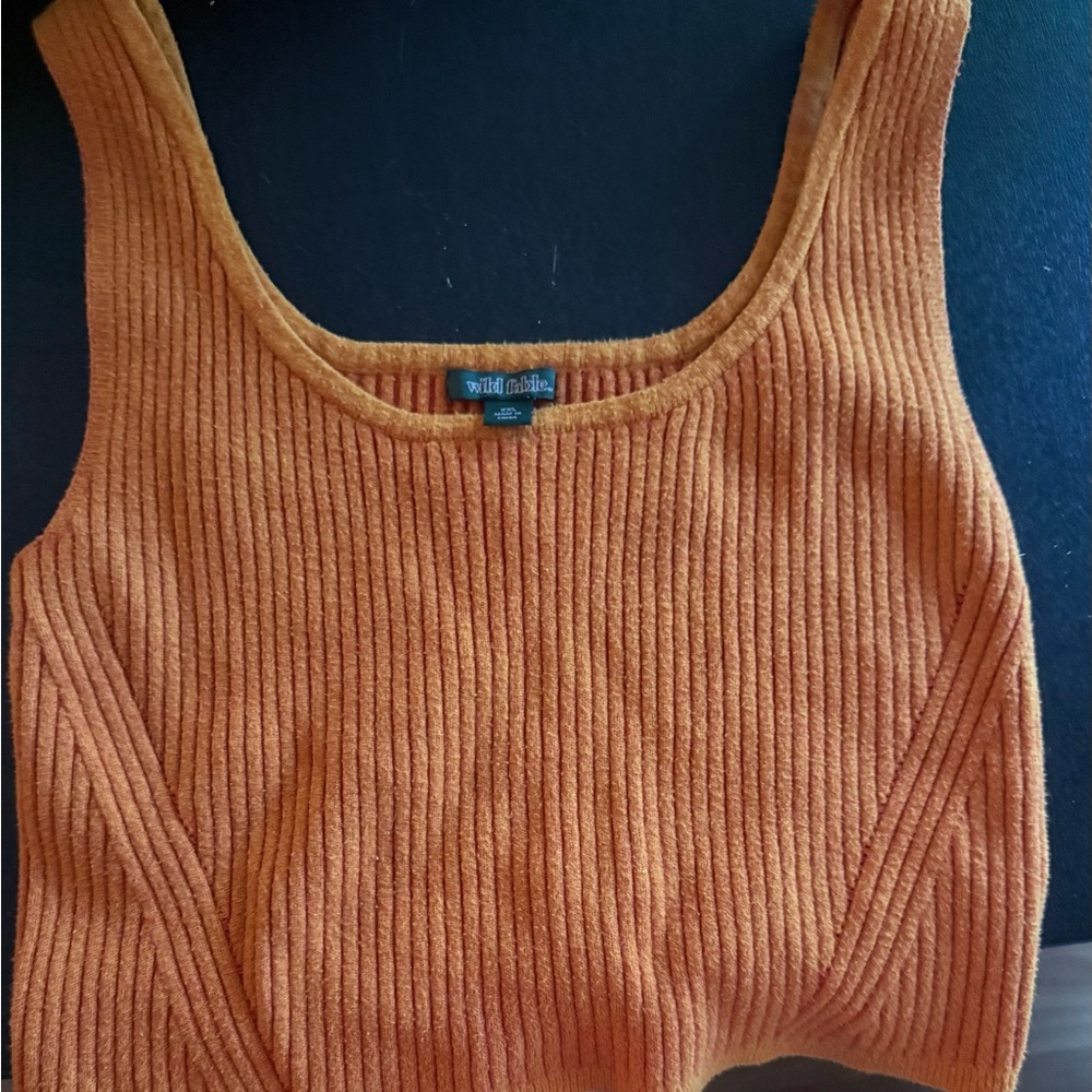 Wild Fable Women's Textured Tank Top - Rust